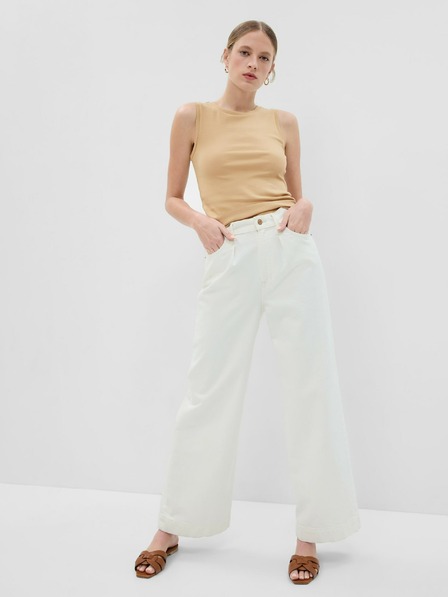 GAP Krátky crop top na ramienka GAP