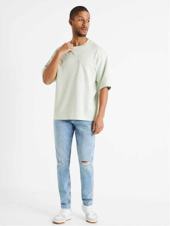 Celio Modre moške kavbojke ozkega kroja Celio C25 Dostroy2