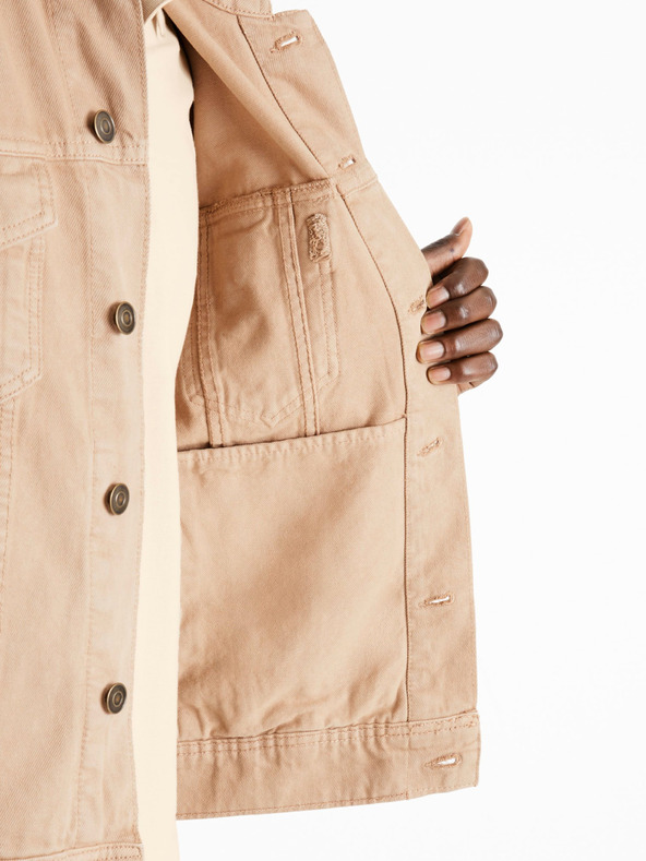 Celio Bež moška jakna iz džinsa Celio Dutrio