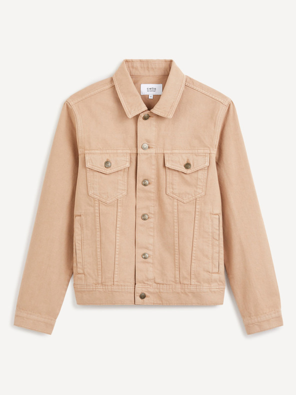 Celio Bež moška jakna iz džinsa Celio Dutrio