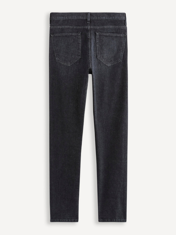 Celio Črne moške slim fit kavbojke Celio C25 Dosoft25