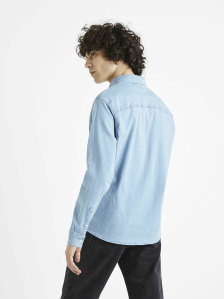 Celio Svetlo modra moška majica iz džinsa Celio Cadeni