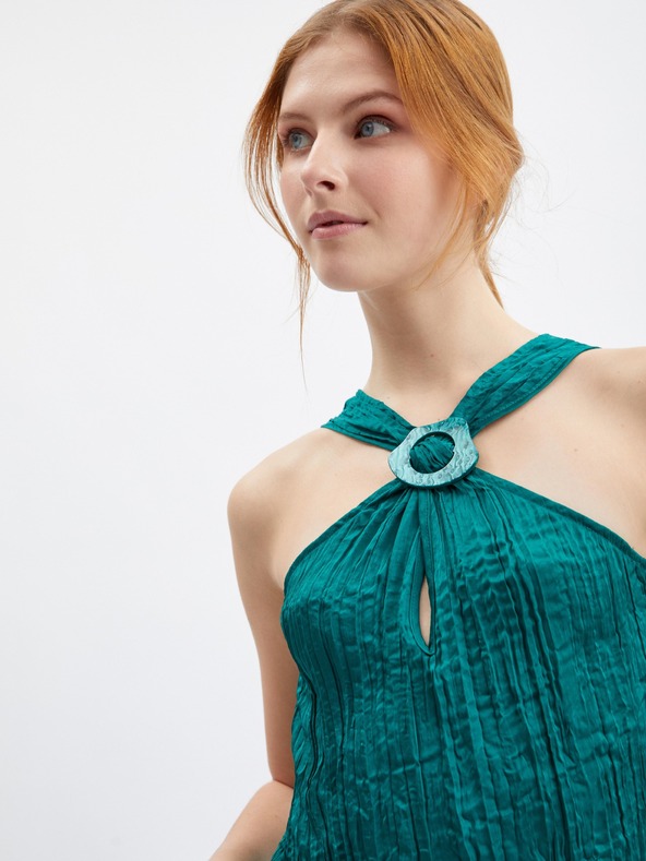 Orsay Temno zelena ženska bluza ORSAY