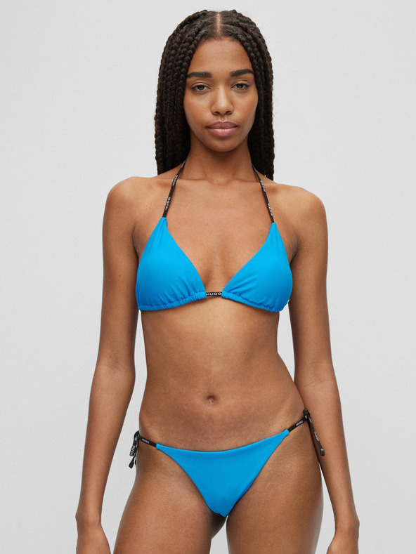 HUGO Modri spodnji del ženskih kopalk HUGO