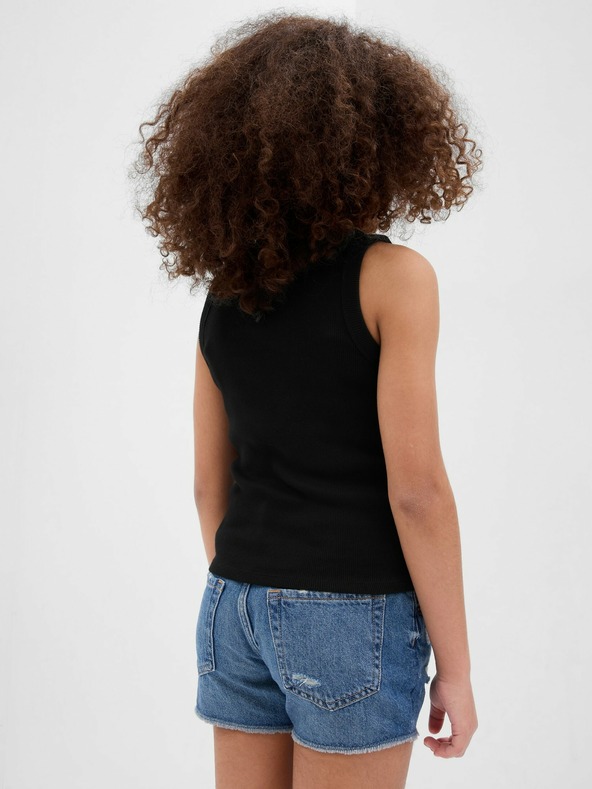 GAP Otroška rebrasta majica brez rokavov GAP