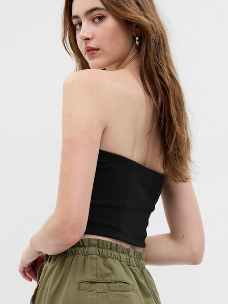 GAP Crop top brez naramnic GAP