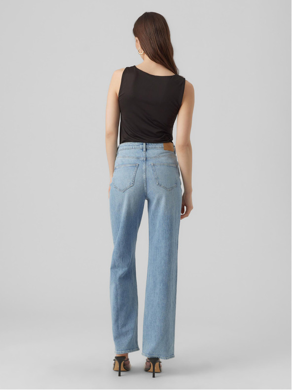 Vero Moda Črna ženska majica VERO MODA Bianca