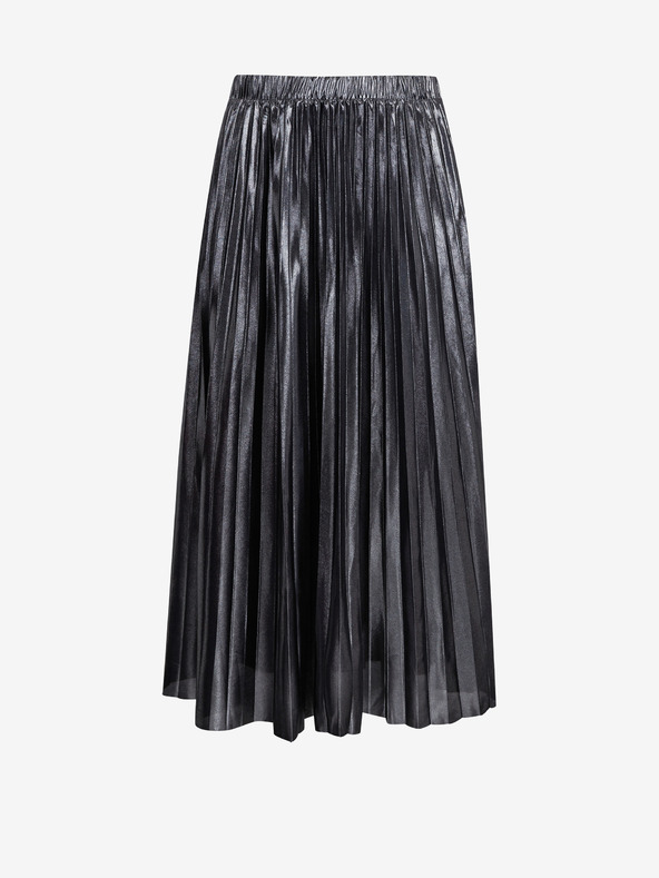 ONLY CARMAKOMA Črno srednje krilo s srebrnim zaključkom ONLY CARMAKOMA Hailey