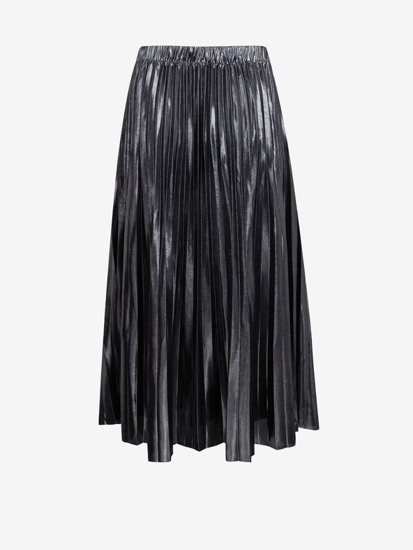 ONLY CARMAKOMA Črno srednje krilo s srebrnim zaključkom ONLY CARMAKOMA Hailey