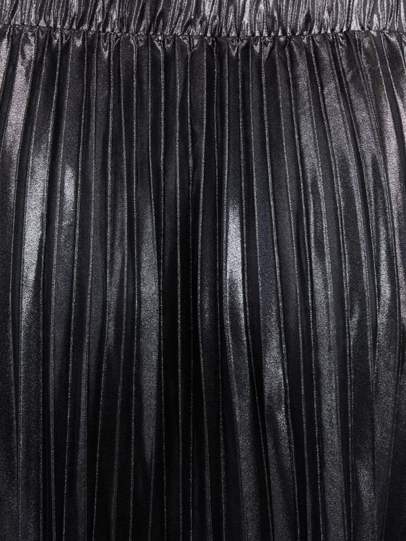 ONLY CARMAKOMA Črno srednje krilo s srebrnim zaključkom ONLY CARMAKOMA Hailey