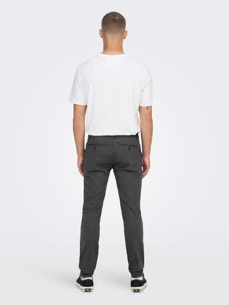 ONLY & SONS Temno sive moške hlače chino ONLY & SONS Mark