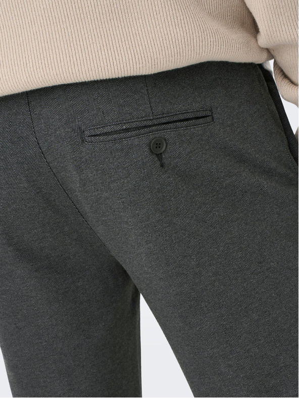 ONLY & SONS Temno sive moške hlače chino ONLY & SONS Mark