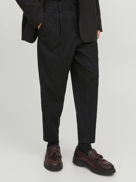 Jack & Jones Črne moške hlače Jack & Jones Karl s krojenimi hlačami