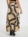 AWARE by VERO MODA Bež Ženska vzorčasta zavita maksi krila AWARE by VERO MODA Gusa