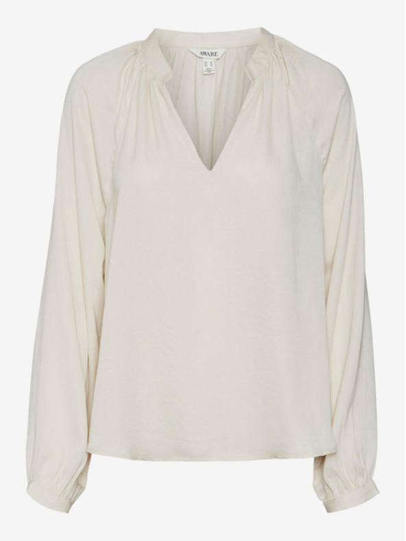 AWARE by VERO MODA Krem bluza AWARE by VERO MODA Sunny