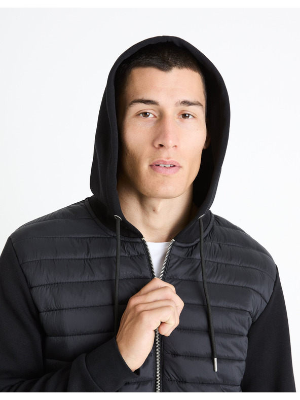 Celio Črna moška jakna Celio Fequilted