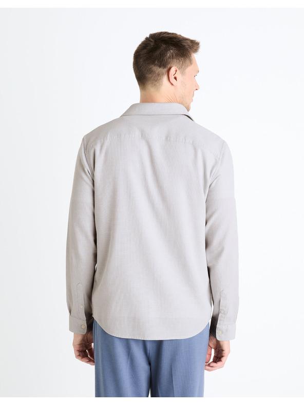 Celio Svetlo siva moška srajca Celio Fabeille2