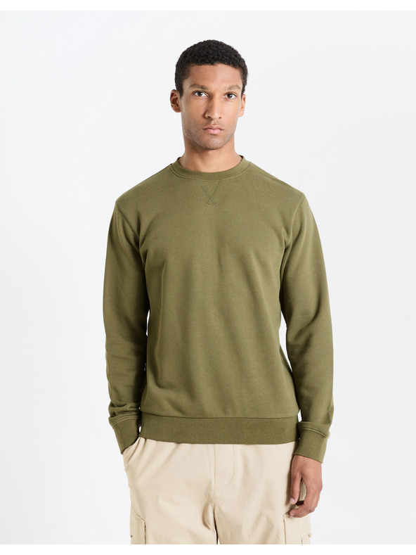 Celio Moška majica v barvi kakija Celio Feseven