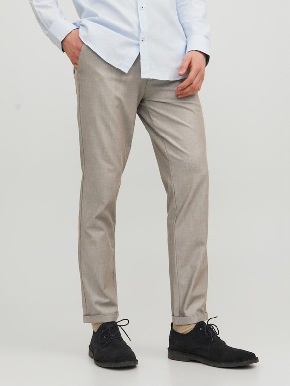Jack & Jones Jack & Jones Marco Beige Moške hlače Chino