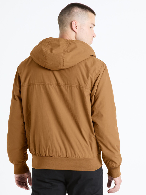 Celio Rjava moška jakna Celio Fuhoodie2
