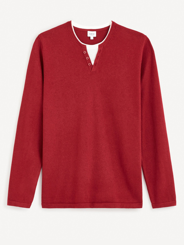 Celio Rdeč moški pulover Celio Felano