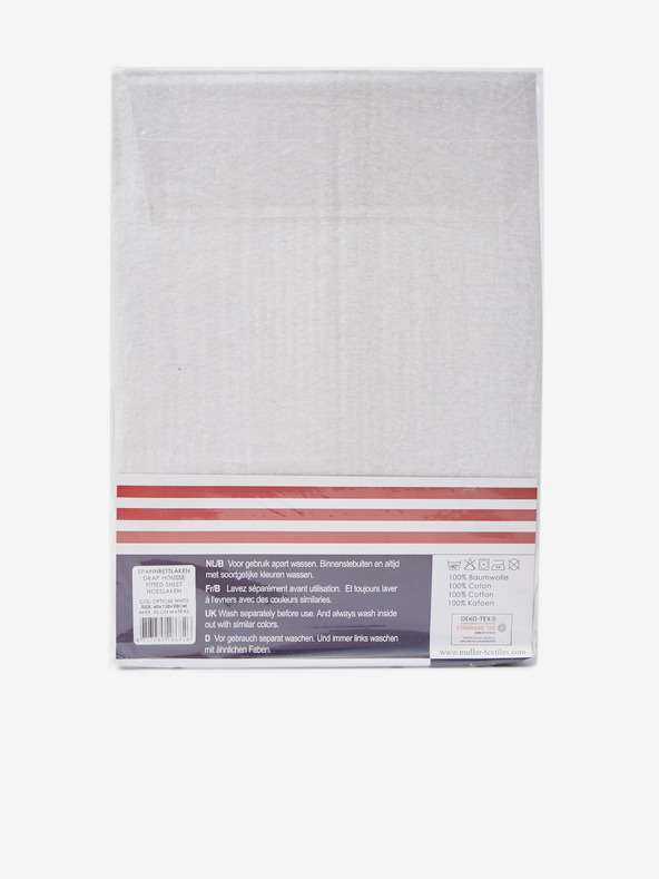 Good Morning 60 x 120 cm - Bela rjuha iz raztegljivega džersija Prevleka za dobro jutro