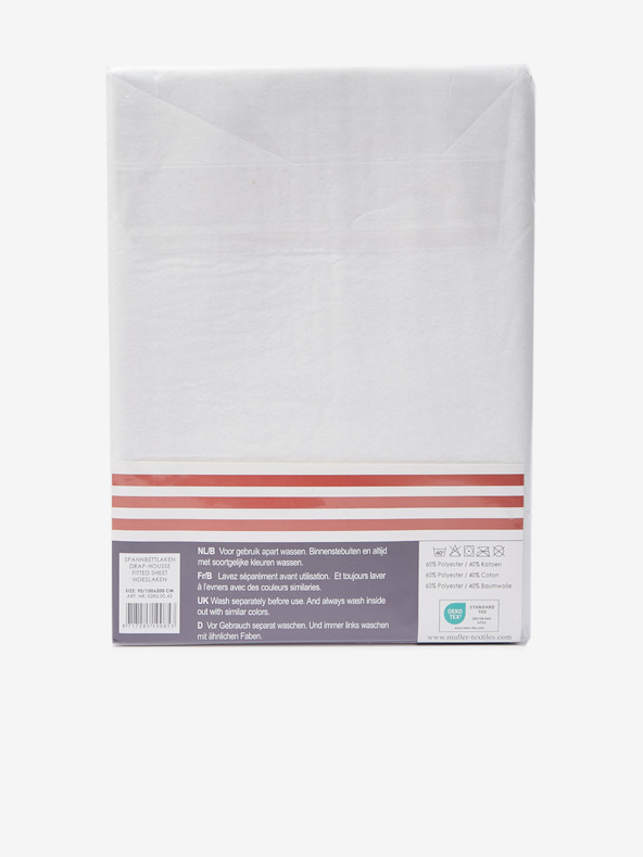 Good Morning 90/100x200 Bela zaščitna rjuha Good Morning