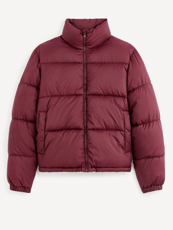 Celio Moška bordo prešita zimska jakna Celio Fuparigi