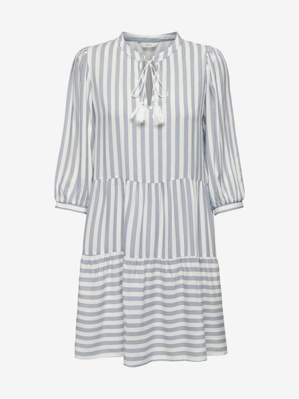 ONLY Modro-bela črtasta ženska obleka ONLY Kaya