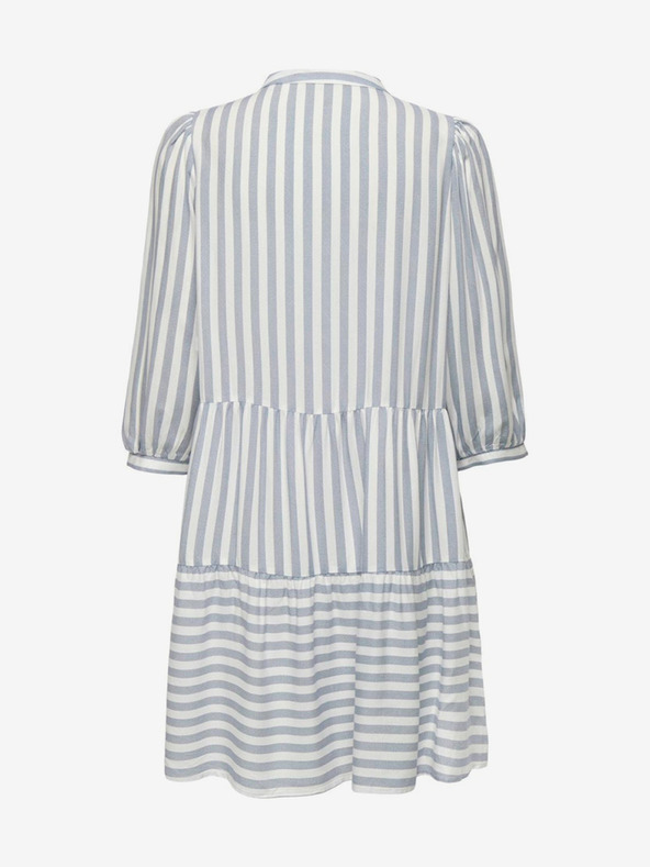ONLY Modro-bela črtasta ženska obleka ONLY Kaya