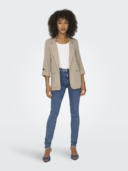 ONLY Bež ženski črtasti suknjič ONLY Marsa