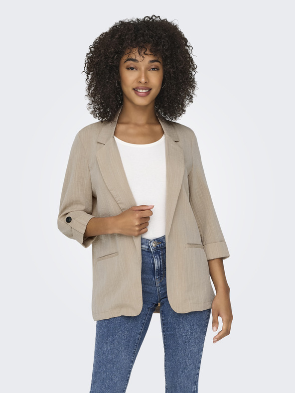 ONLY Bež ženski črtasti suknjič ONLY Marsa