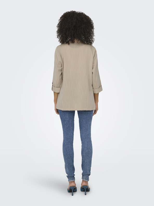 ONLY Bež ženski črtasti suknjič ONLY Marsa