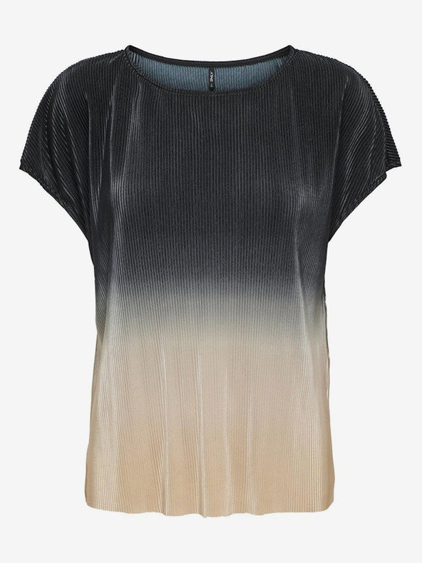 ONLY Bež in črna ženska bluza ONLY Jilly