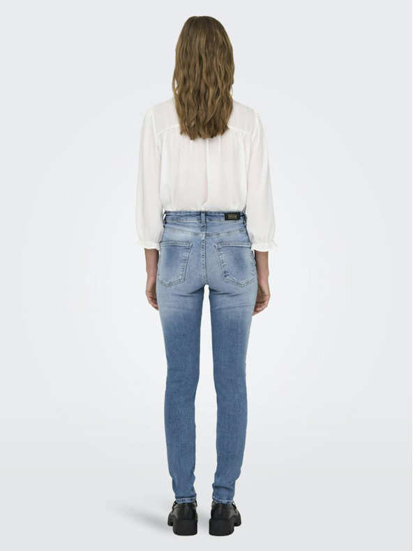 ONLY Modre ženske oprijete kavbojke ONLY Forever