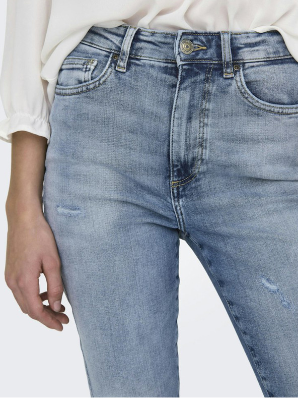 ONLY Modre ženske oprijete kavbojke ONLY Forever