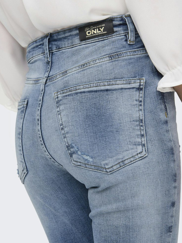 ONLY Modre ženske oprijete kavbojke ONLY Forever