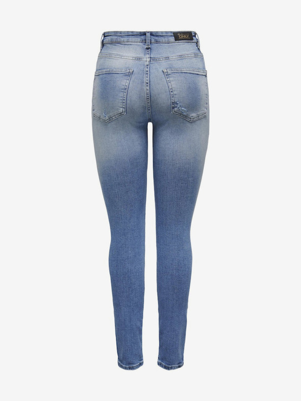 ONLY Modre ženske oprijete kavbojke ONLY Forever