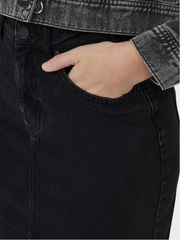 ONLY Črna Ženska džins krilca midi ONLY Bianca