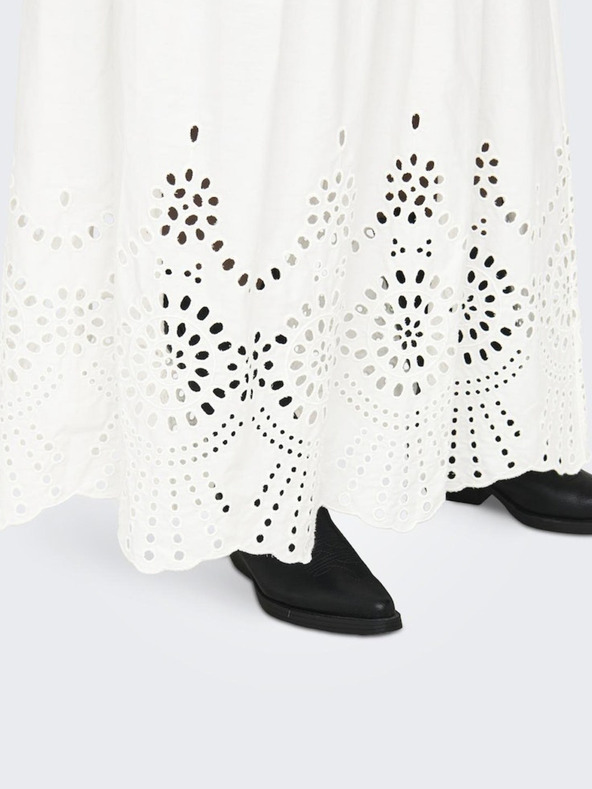 ONLY Belo žensko maksi krilo ONLY Roxanne