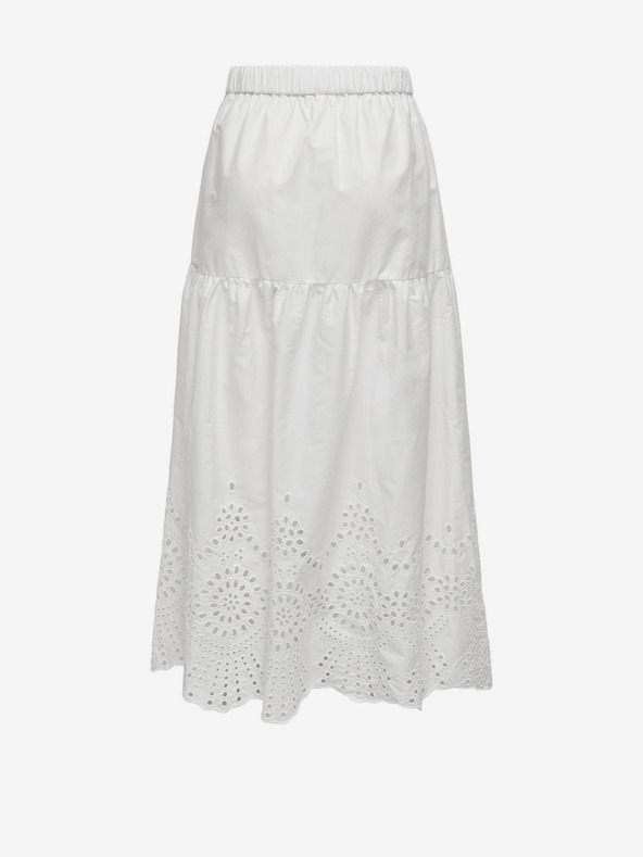 ONLY Belo žensko maksi krilo ONLY Roxanne