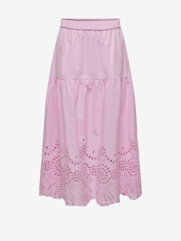 ONLY Svetlo roza ženska maksi krilo ONLY Roxanne