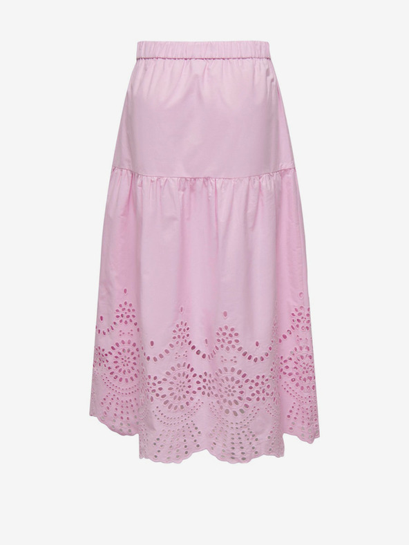 ONLY Svetlo roza ženska maksi krilo ONLY Roxanne