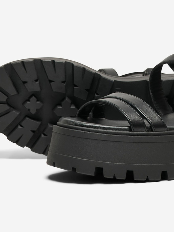 ONLY Črni ženski sandali na platformi ONLY Mercery-1