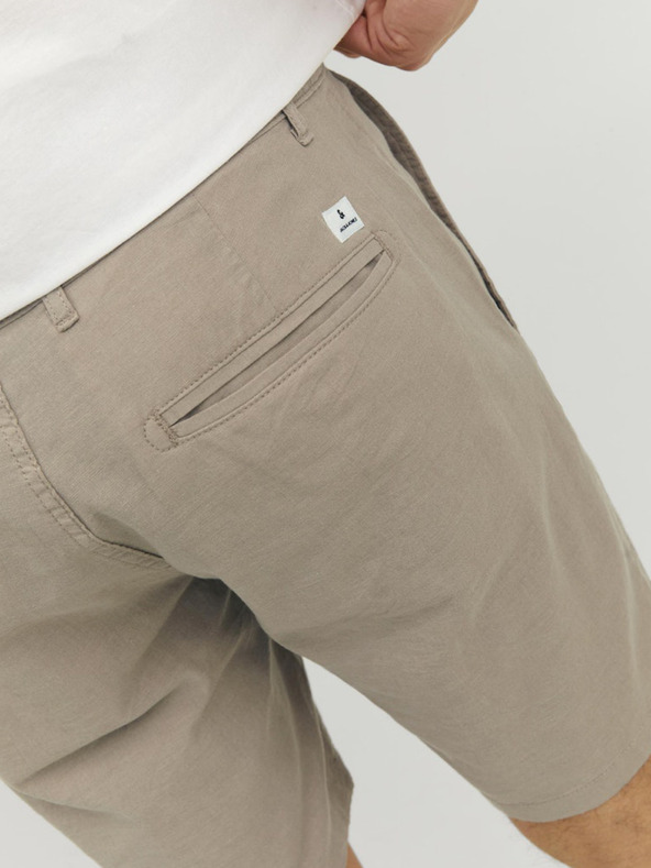 Jack & Jones Bež moške hlače chino s platnom Jack & Jones Dave