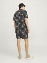 Jack & Jones Črne moške vzorčaste kopalke Jack & Jones Fiji