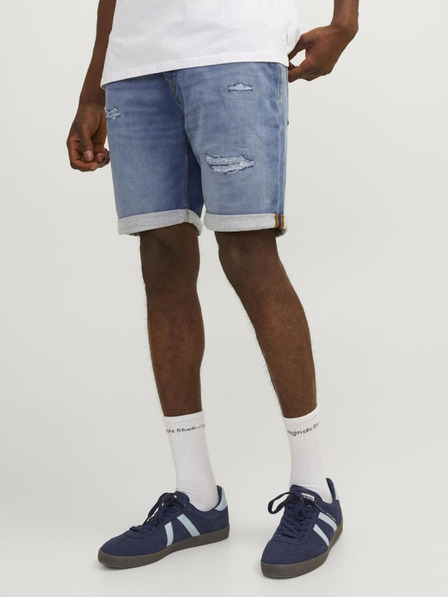 Jack & Jones Modre moške kratke hlače iz džinsa Jack & Jones Rick