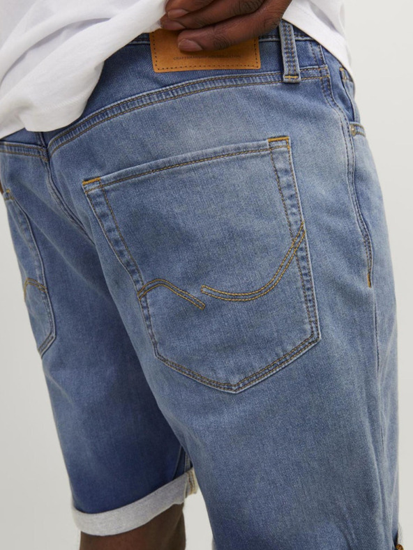 Jack & Jones Modre moške kratke hlače iz džinsa Jack & Jones Rick