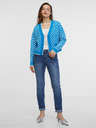 Orsay Modra ženska vzorčasta jopica ORSAY