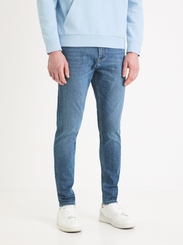 Celio Modre oprijete kavbojke Celio Foskinny